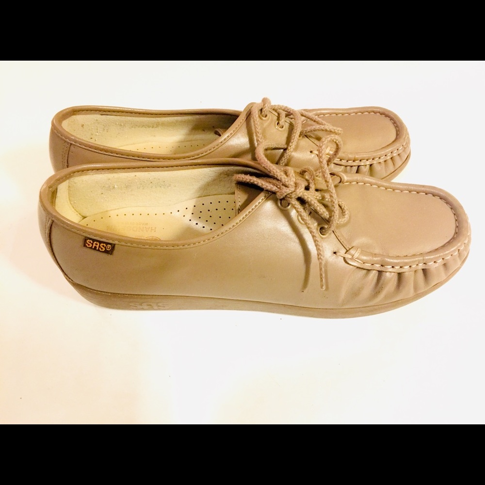 SAS Genuine Handsewn Tan Loafers Lace Up Shoes